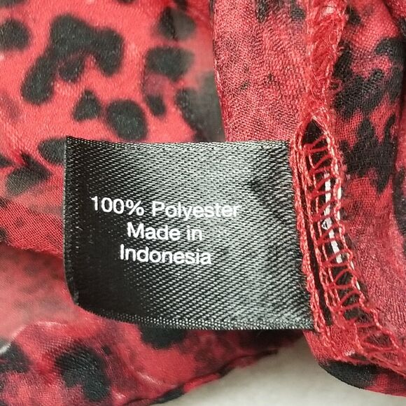 Lane Bryant 22 Top Blouse Balloon Sleeve Sheer Keyhole Whimsigoth Gothic Witchy - Picture 7 of 9